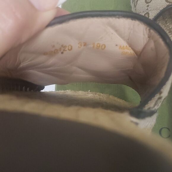 GUCCI GG Monogram Espadrilles Sandals - Picture 7 of 16